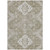 3' X 5' Taupe Beige And Ivory Medallion Washable Indoor Outdoor Area Rug