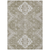 3' X 5' Taupe Beige And Ivory Medallion Washable Indoor Outdoor Area Rug