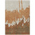 5' X 8' Orange And Brown Abstract Washable Indoor Outdoor Area Rug