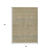 5' X 8' Beige And Taupe Striped Washable Indoor Outdoor Area Rug