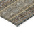 5' X 8' Brown Denim Blue And Beige Southwestern Washable Indoor Outdoor Area Rug