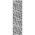 8' Runner Charcoal Abstract Washable Non Skid Indoor Outdoor Runner Rug