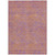 5' X 8' Purple And Copper Abstract Washable Indoor Outdoor Area Rug