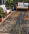 5' X 8' Blue Copper And Brown Abstract Washable Indoor Outdoor Area Rug