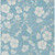 5' X 8' Sky Blue And Ivory Floral Washable Indoor Outdoor Area Rug Transitional Style - Sky Blue, Ivory Color