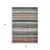 3' X 5' Pale Aqua Copper And Taupe Striped Washable Indoor Outdoor Area Rug