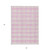 3' X 5' Pink And Gray Plaid Washable Indoor Outdoor Area Rug - Pink, Gray