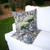 Set of Two 16" X 16" Blue and Green Butterfly Blown Seam Floral Indoor Outdoor Throw Pillow Polyester Decor