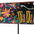 36" Black Cinco de Mayo Solid Wood Garden Stake
