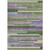 3' X 5' Moss Green Olive Green And Purple Striped Washable Indoor Outdoor Area Rug