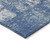 3' X 5' Denim Blue And Ivory Abstract Washable Indoor Outdoor Area Rug - 880016419245