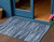 3' X 5' Blue And Navy Blue Abstract Washable Indoor Outdoor Area Rug - Blue, Navy Blue