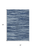 3' X 5' Blue And Navy Blue Abstract Washable Indoor Outdoor Area Rug