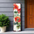 36" Green Red And White Geranium Solid Wood Porch Sign