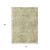 5' X 8' Sage And Beige Abstract Washable Indoor Outdoor Area Rug - Sage, Beige