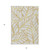 5' X 8' Gold And Beige Floral Washable Indoor Outdoor Area Rug