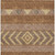 5' X 8' Orange Wheat And Taupe Southwestern Washable Indoor Outdoor Area Rug