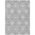 5' X 8' Gray And Silver Medallion Washable Indoor Outdoor Area Rug