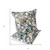 Home Decor Set of Two 16" X 16" Blue and Green Blown Seam Floral Indoor Outdoor Throw Pillow for Living Room Bedroom Office