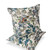 Home Decor Set of Two 16" X 16" Blue and Green Blown Seam Floral Indoor Outdoor Throw Pillow for Living Room Bedroom Office