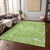 3' X 5' Lime Green And Ivory Striped Washable Indoor Outdoor Area Rug Transitional Style - Lime Green, Ivory Color