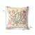 26" x 26" Yellow Peacock Blown Seam Floral Indoor Outdoor Throw Pillow
