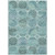 5' X 8' Teal Blue And Aqua Trellis Washable Indoor Outdoor Area Rug