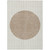 5' X 8' Ivory And Brown Striped Washable Indoor Outdoor Area Rug