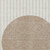 5' X 8' Ivory And Brown Striped Washable Indoor Outdoor Area Rug