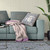 18" x 18" Beige Peacock Blown Seam Floral Indoor Outdoor Throw Pillow Decor