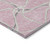 5' X 8' Pink And Ivory Geometric Washable Indoor Outdoor Area Rug Contemporary Style - Pink, Ivory Color