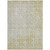 3' X 5' Gold Damask Washable Indoor Outdoor Area Rug