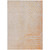 3' X 5' Orange And Silver Abstract Washable Indoor Outdoor Area Rug