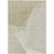 3' X 5' Beige Khaki And Taupe Abstract Washable Indoor Outdoor Area Rug