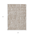 3' X 5' Brown And Ivory Abstract Washable Indoor Outdoor Area Rug