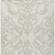 3' X 5' Ivory And Beige Damask Washable Indoor Outdoor Area Rug