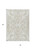 3' X 5' Ivory And Beige Damask Washable Indoor Outdoor Area Rug