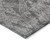 3' X 5' Gray And Pewter Damask Washable Indoor Outdoor Area Rug