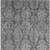3' X 5' Gray And Pewter Damask Washable Indoor Outdoor Area Rug