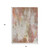 5' X 8' Tan Mauve And Ivory Abstract Washable Indoor Outdoor Area Rug
