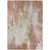 5' X 8' Tan Mauve And Ivory Abstract Washable Indoor Outdoor Area Rug