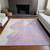 5' X 8' Lavender Ivory And Mauve Abstract Washable Indoor Outdoor Area Rug