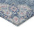 3' X 5' Blue Floral Medallion Washable Indoor Outdoor Area Rug