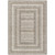 5' X 8' Taupe And Ivory Geometric Washable Indoor Outdoor Area Rug - 880016492002