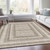 5' X 8' Taupe And Ivory Geometric Washable Indoor Outdoor Area Rug - 880016492002