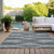 5' X 8' Gray Ivory And Charcoal Abstract Washable Indoor Outdoor Area Rug - Gray, Ivory, Charcoal