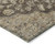 3' X 5' Chocolate Beige And Gray Oriental Washable Indoor Outdoor Area Rug - Chocolate, Beige, Gray