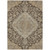 3' X 5' Chocolate Beige And Gray Oriental Washable Indoor Outdoor Area Rug - Chocolate, Beige, Gray