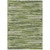 3' X 5' Olive Green And Ivory Striped Washable Indoor Outdoor Area Rug