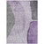 5' X 8' Purple Eggplant And Gray Abstract Washable Indoor Outdoor Area Rug
